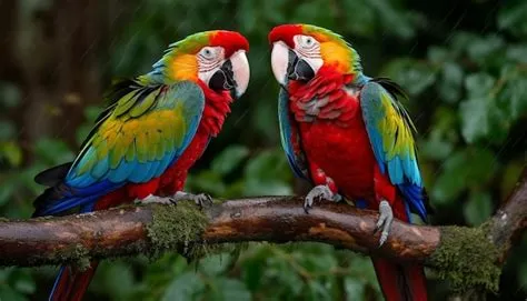  Guacamayo: ¡Un ave de plumaje vibrante que se lanza en acrobacias aéreas!